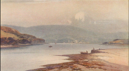 Galmpton Creek, looking out to the River Dart in 1920