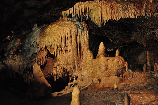 Kents Cavern - stalagmites and stalagtites